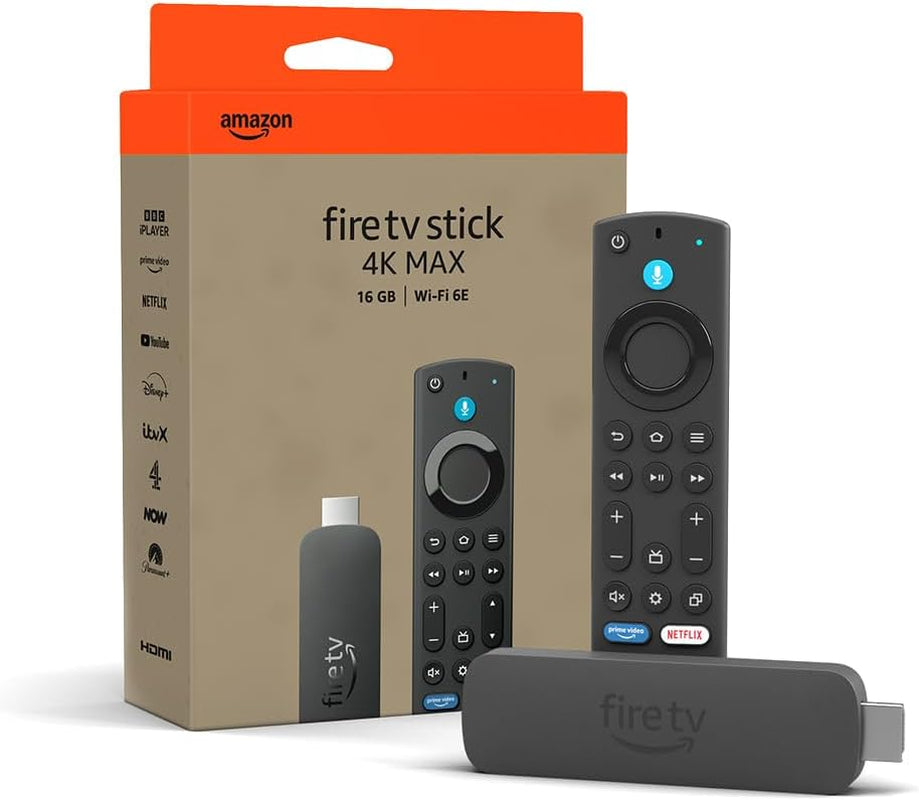 Fire TV Stick 4K Max (Newest Gen), Supports Wi-Fi 6E, Ambient Experience
