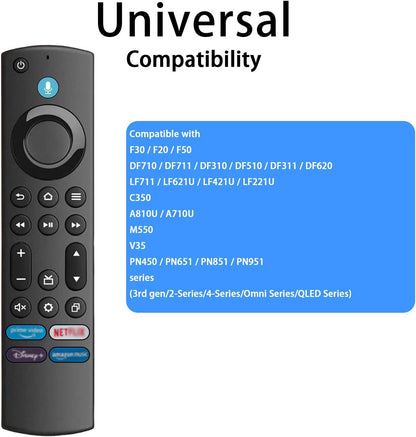 Replacement Voice Stick Compatible for Fire Tv Stick(1St /2Nd/3Rd Gen,4K,Lite) - Compatible with Amazon Fire Stick(1St/2Nd/3Rd Gen) Insignia/Toshiba/Pioneer Fire Smart TV