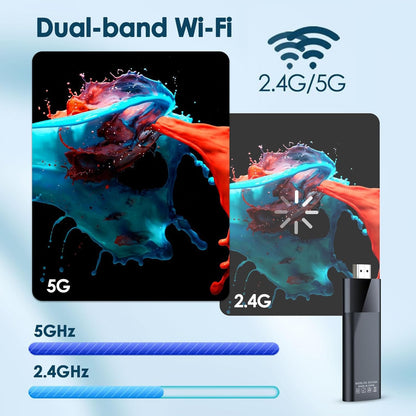 Android TV Stick 4K Mini Smart Tv Box DDR4 2GB RAM 16GB Quad-Core 64Bit Dual 2.4G/5G Wifi HDR10+ Ultra USB HD Smart TV STICK Box Streaming Media (Basic)