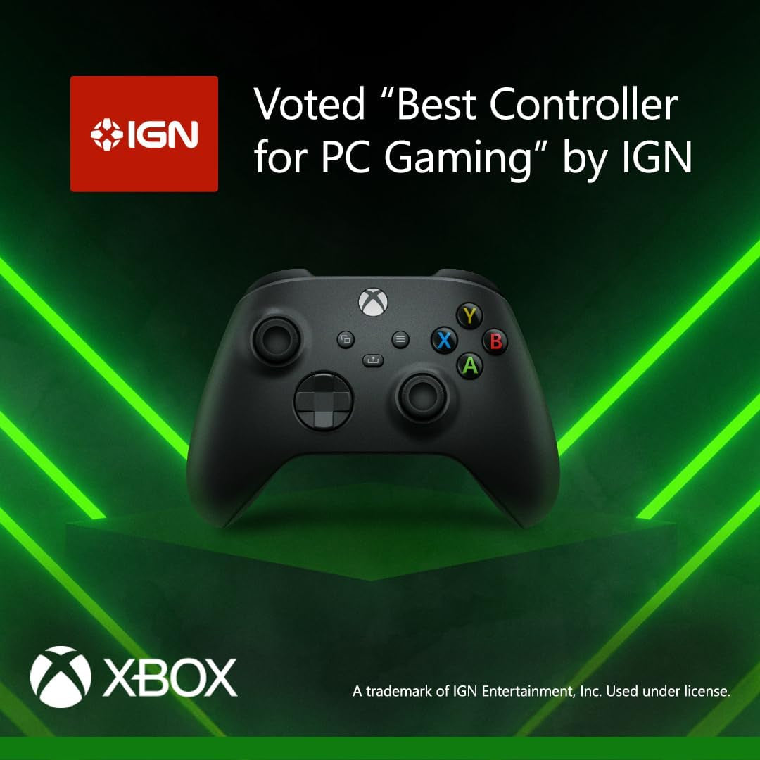 Wireless Controller – Carbon Black Series X|S, One, and Windows Devices