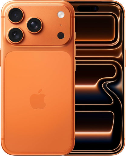 Iphone 17 Pro 256 GB: 6.3-Inch Display with Promotion up to 120Hz, A19 Pro Chip, Breakthrough Battery Life, Pro Fusion Camera System with Center Stage Front Camera; Cosmic Orange