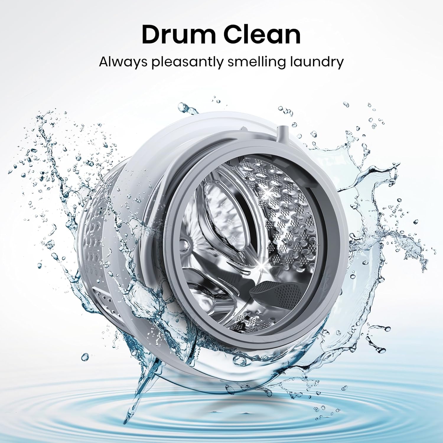 WF1G7021BW Freestanding 7 Kg-Front Load Durable Inverter Washing Machine, Steam Wash-Quick Wash-15 Washing Programs-1200 Rpm-White-Energy Rating B