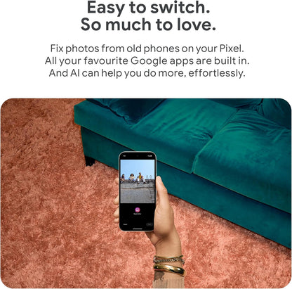 Pixel 9 with 45W Charger - Unlocked Android Smartphone with Gemini, Advanced Camera, 24-Hour Battery, and 6.3" Actua Display - Obsidian, 128GB