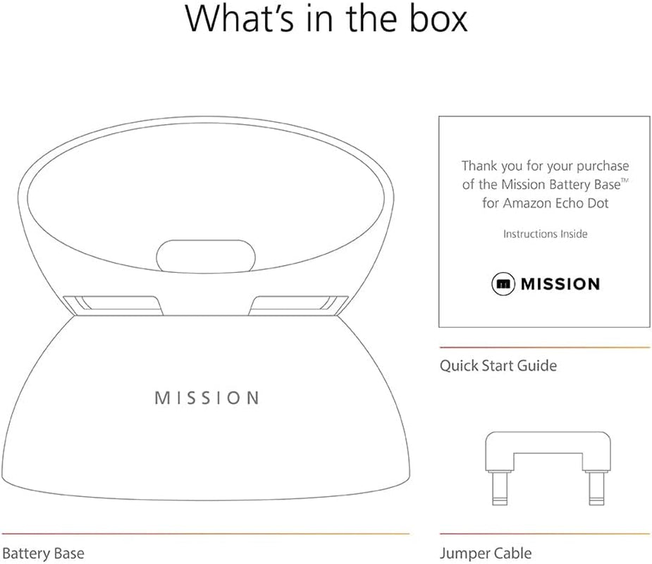 Battery Base for Echo Dot (5Th Generation), Made for Amazon Black