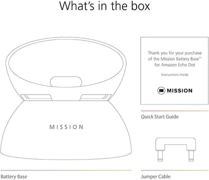 Battery Base for Echo Dot (5Th Generation), Made for Amazon Black